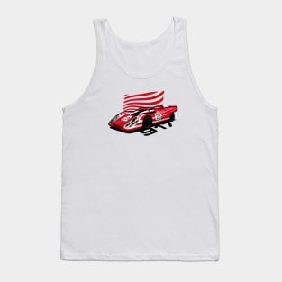 Red 917 Vintage Race Car Tank Top